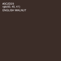 #3C2D29 - English Walnut Color Image